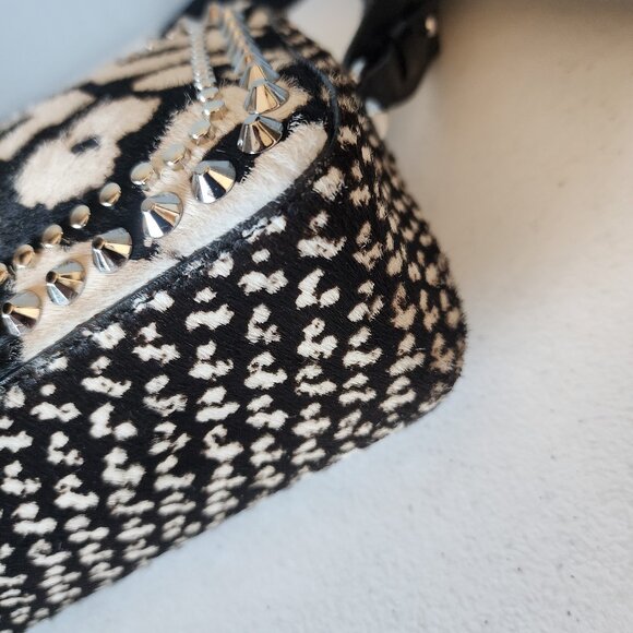 Jimmy Choo Studded Calf Hair Camera Bag "EUC" - Picture 12 of 16